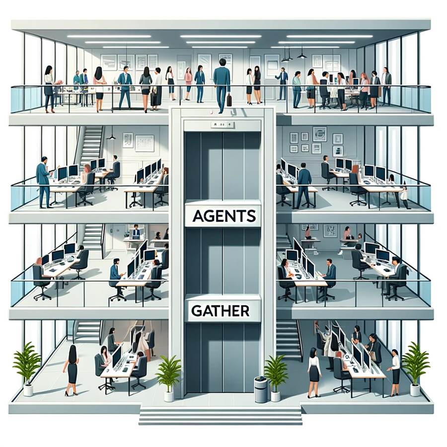 Real Estate Agents Gather Network (4)
