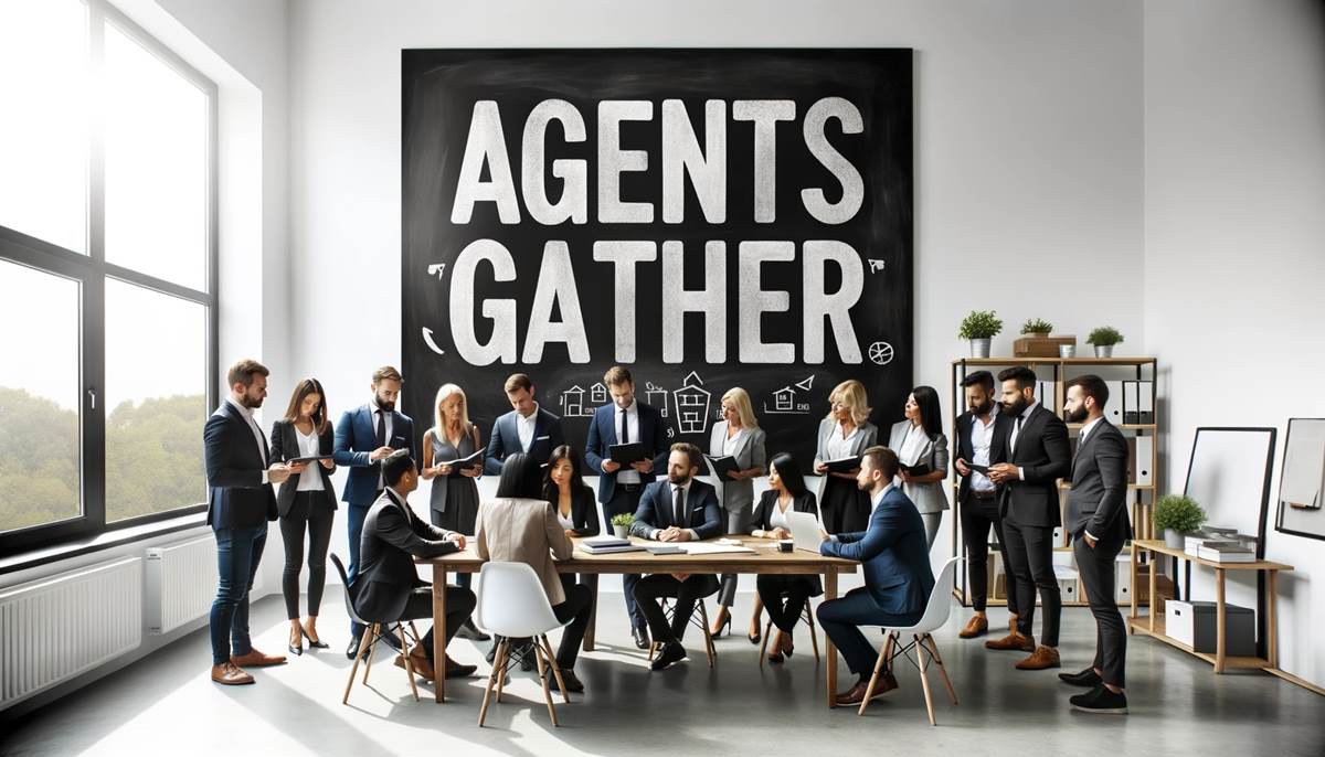 Real Estate Agents Gather